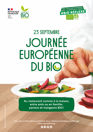 Affiche officielle de la journée européenne du bio